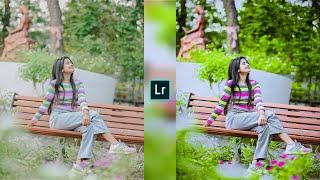 Lime green and grey tone Lightroom photo editing//Lightroom preset download free//