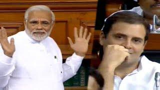 ‘Why hurry to grab power’: PM Modi counters Rahul Gandhi’s hug with a jibe