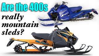 the SNOWEST show: Are they 400cc mountain sleds? Arctic Cat Blast M & Yamaha SX Venom Mountain