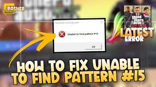 How to Fix Unable To Find Pattern #15 | Latest Criminal Enterprise Update Solve | #crowncrasher