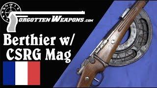 Berthier Carbine with Chauchat Magazine
