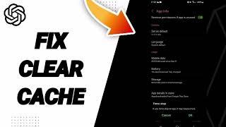 How To Fix Clear Cache On ChatGPT App