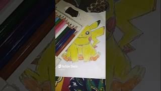 Art by Akshay Kumar drawing of Piccachu. #trending #shorts