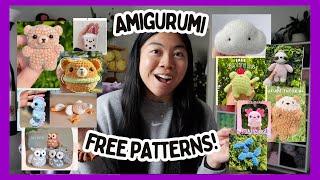 18 FREE Crochet Amigurumi Patterns  Beginner Friendly, Market Ideas, Quick & Cute Plushies 