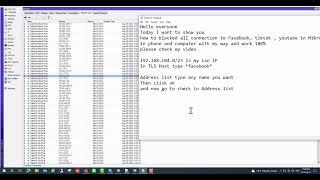 How to blocked Facebook, TikTok, Yt  in MikroTik 100% work, all devices, phone and  computer
