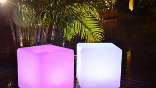 LED mood cube, LED cube chair, PE cubes