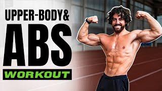 UPPER BODY + 6 PACK ABS WORKOUT | Rowan Row