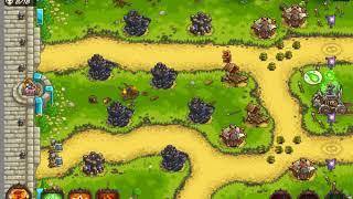 kingdom rush vengeance level 17 passing прохождение уровня 17   замок денаса