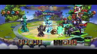 Hero Wars Mobile - 380k Eternity team with K'arkh/Kiera vs 469k Eternity team with Kiera/Fafnir