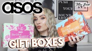 ASOS GIFT BOXES! GIFT OF MAKEUP & GIFT OF SKINCARE UNBOXING | CHRISTMAS GIFTS! | MISS BOUX