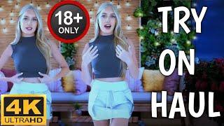 [4K] Transparent Try On Haul | see through blouse No Bra | Transparent lingerie Fashion Trend