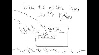 How to create buttons is a GUI with Python and the module tkinter