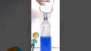 Magic Water Bottle with Colors! DIY Water Trick! #blippi #shorts