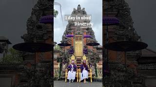 Things to do in UBUD, Bali in one day !!!! #bali #indonesia