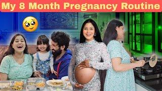 My 8 Months Full Day Pregnancy Routine  Exercise, Diet, Shooting, Interior Work with toddler 