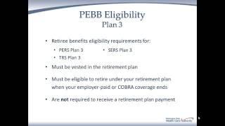 PEBB Retiree Benefits