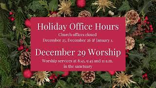 Sanctuary Worship | Myers Park UMC | 11am December 29, 2024