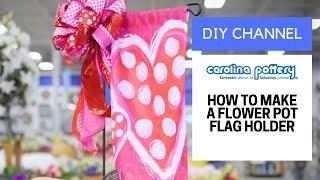 DIY Decorative Flag Pot Tutorial - Carolina Pottery