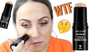 *NEW* WET N WILD PHOTOFOCUS STICK FOUNDATION REVIEW!!