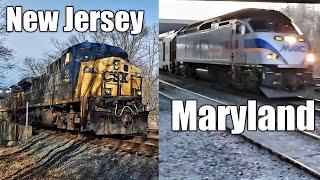 MARC Train In Maryland, CSX In New Jersey