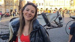  PRAGUE CZECH REPUBLIC, WALKING TOUR, SATURDAY EVENING, PRAGUE CITY WALK, OLD TOWN SQUARE, 4K60FPS