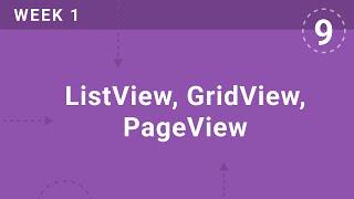 WEEK 1 | ListView, GridView, PageView | Flutter & Firebase Developer Bootcamp