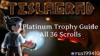 Teslagrad - All 36 Scrolls "Platinum Trophy Guide" [PS4 / PS3 / PS VITA] rus199410