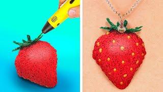 GENIUS HACKS WITH 3D PEN | Cute DIY Jewelry and Fashion Ideas by 123 GO! Series