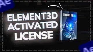 Element 3D Free Download  // After Effects // Activated license // 2025 // v2.2.3