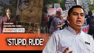 #KiniNews: Akmal slams protesters who burned PM's image; Protester agrees to debate