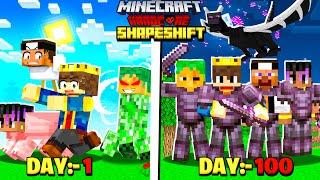 FINALE - 100 Days in SHAPESHIFTING Hardcore Minecraft 