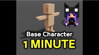 Make a character in 1 MINUTE - Magica Voxel