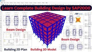 Learn Complete Building Design by SAP2000 Software | Civil Engineering | Shravan | Building design |