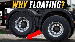 Why Some Semi-Truck Tires Are Floating Above The Ground?