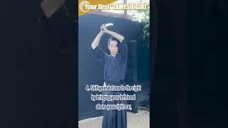 5 STEPS for your first "tameshigiri (mat cutting)!" How to get a clean cut with a katana #Shorts