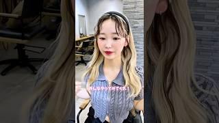 #Hair arrangement #Headband #Cute #Wavy curls
