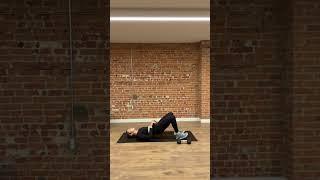 Beginner Glute Bridge (Booty Workout) - Dumbbell Strength Training for Women Demo #shorts