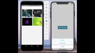 Display multiple images from photo gallery and cropped images from camera roll in React Native app