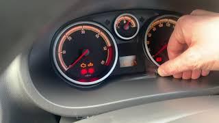 Service light reset Opel corsa D