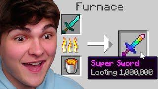 Minecraft, But Smelting Enchants Level 1,000,000...