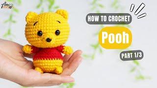 #690 | Pooh Amigurumi (1/3) | How To Crochet Character Amigurumi | @AmiSaigon