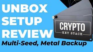 Unboxing, Setup, Review - Crypto Key Stack (Metal crypto wallet seed backup)