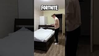 Как спят в разных играх|| #shorts #minecraft #fortnite #gta #roblox