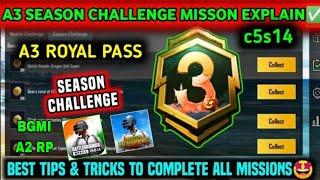 pubg a3 Season challenge Mission Explaineda3 royal pass missionpubg royale pass missions explained