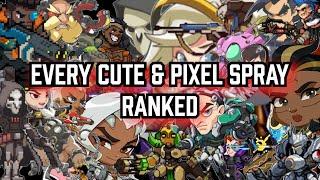 I COMPLETED EVERY OVERWATCH 2 CUTE & PIXEL SPRAY JUST TO RANK THEM