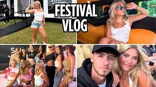 FESTIVAL VLOG, Travel, GRWM & Party With Us! | Rosie McClelland