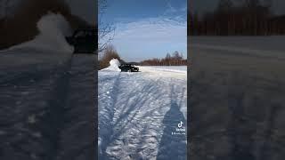 Зима. Зимний дрифт. Жигули. Ваз 2105