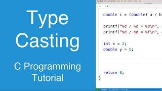 Type Casting | C Programming Tutorial