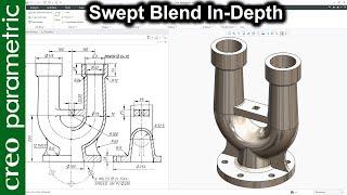 Swept Blend in-depth | Ramsbottom safety valve in Creo Parametric