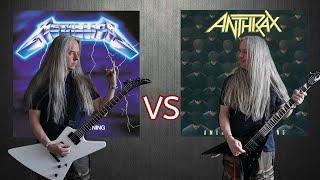 "Ride The Lightning" VS "Among The Living" (Ultimate Thrash Metal Guitar Riffs Battle